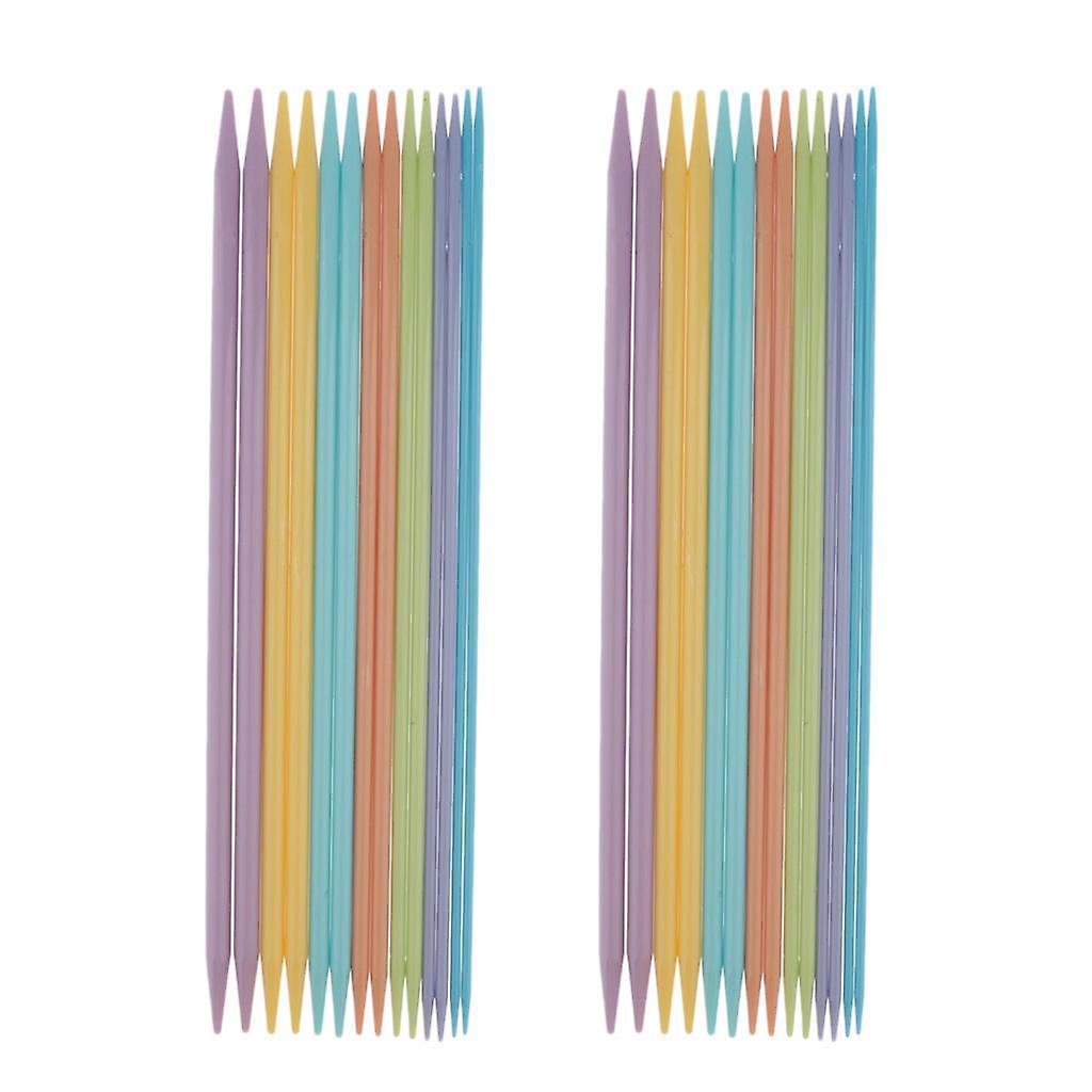 28Pcs Straight Crochet Hook Knitting Needle Weaving Crafts Tools 7 Sizes