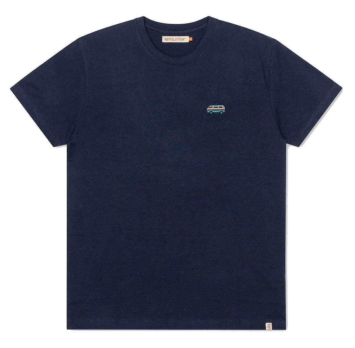 Revolution Bus Regular T-Shirt - Navy Melange