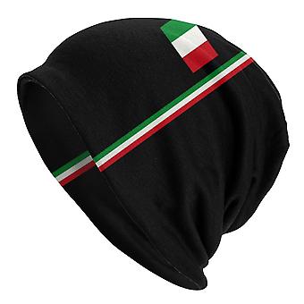 Bonnet Tricoté Drapeau Tunisie – Beanie Souple Hiver Avec Fleur, Extensible, Chaud Pour Homme Femme Ski Cyclisme