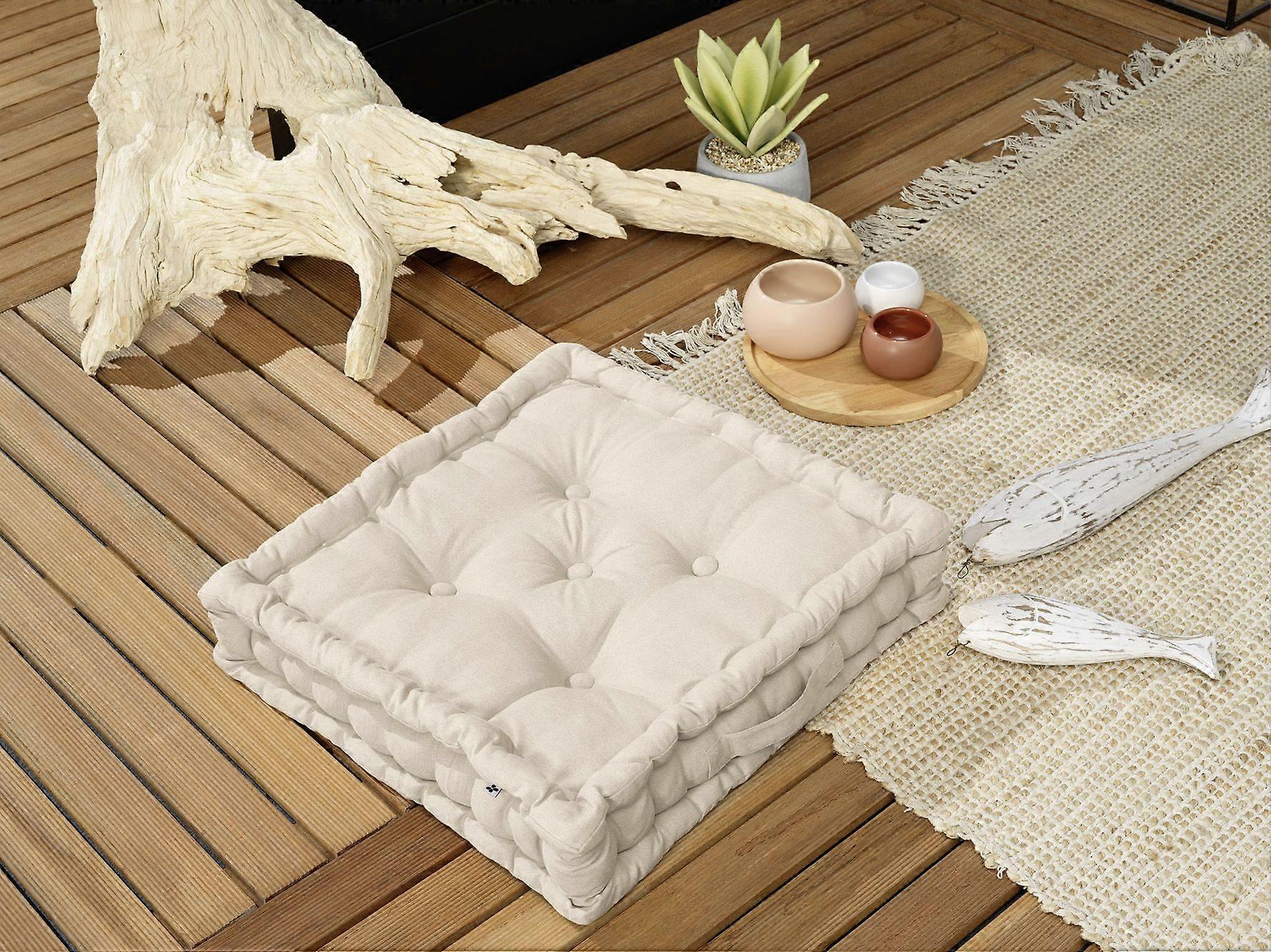 Floor cushion 50 x 50 x 10 cm KALA Greige