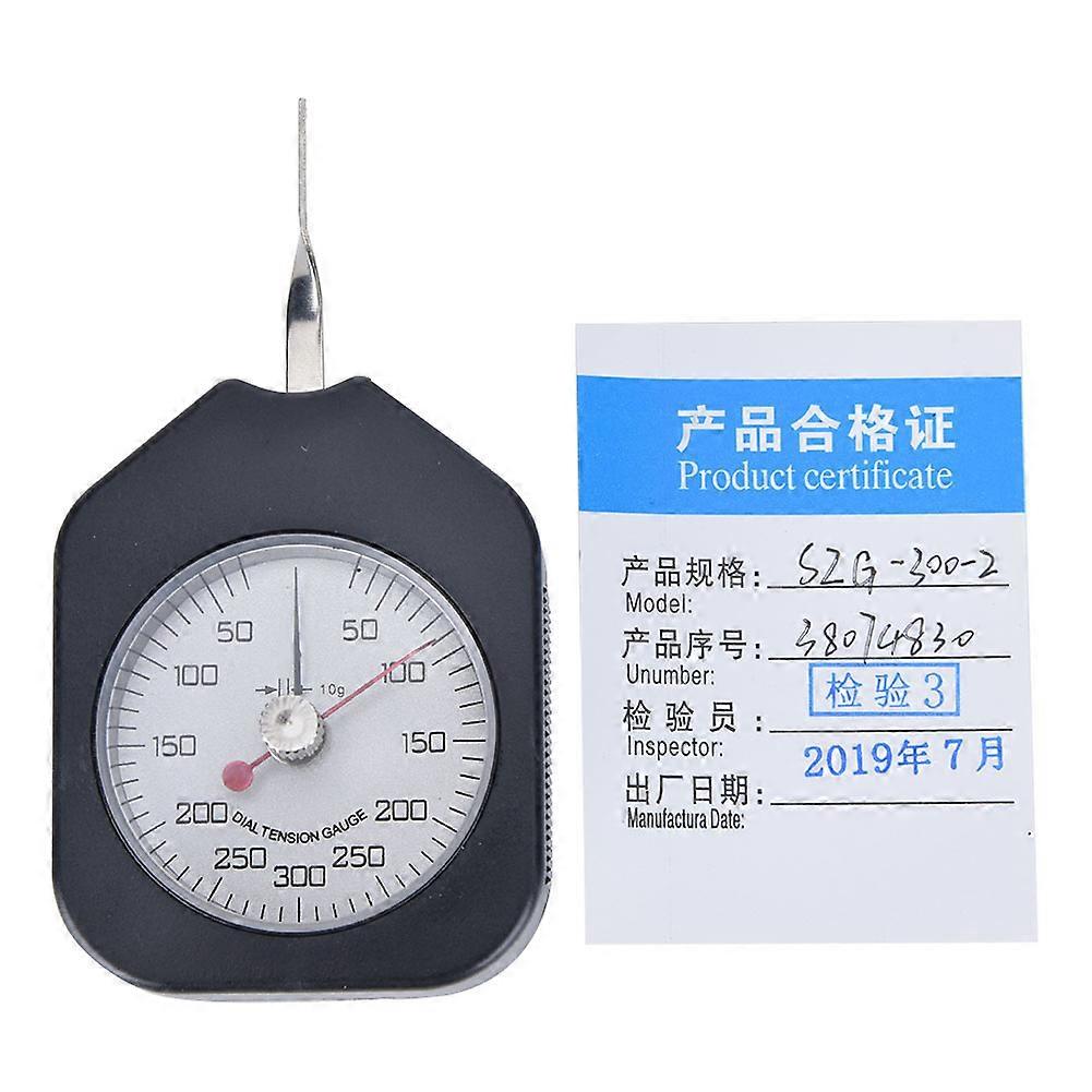 Plastic Pointer Type Double Needles Tension Meter Analog Dial Gauge Measuring Tool(SZG-300-2)
