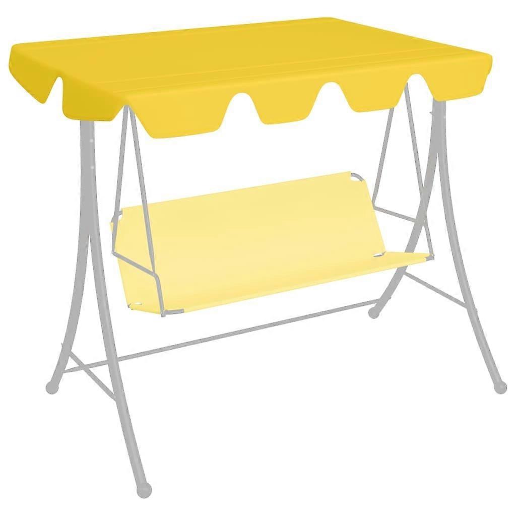 Replacement Canopy for Garden Swing Yellow 59.1"/51.2"x27.6"/41.3"