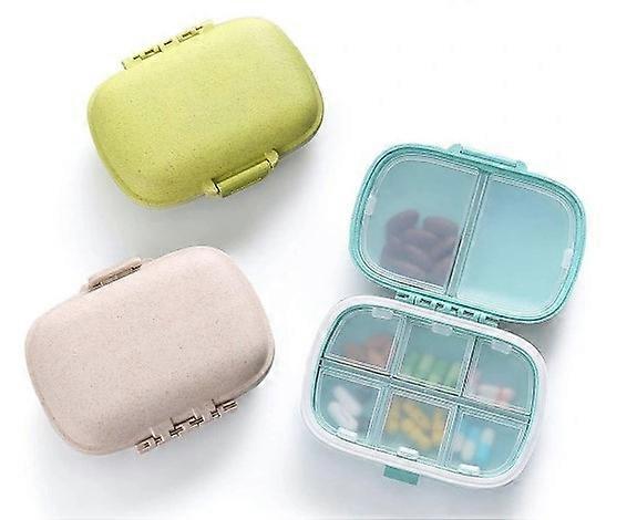 3 Pcs 8 Compartments Travel Pill Organizer