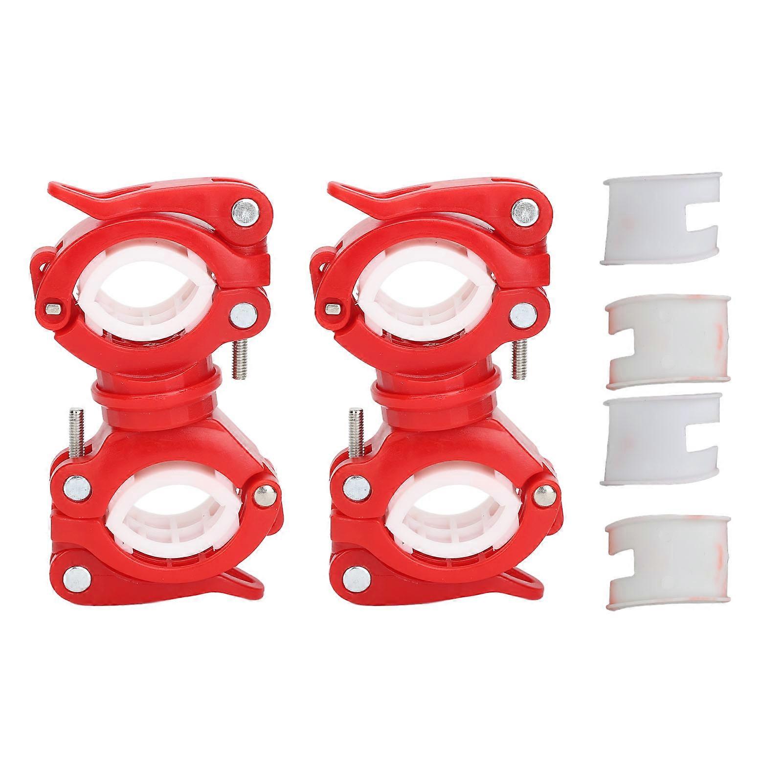 2 Set Cane Holder For Walker Rollator 360 Degree Rotation Wheelchairs Walking Stick Holder Red White