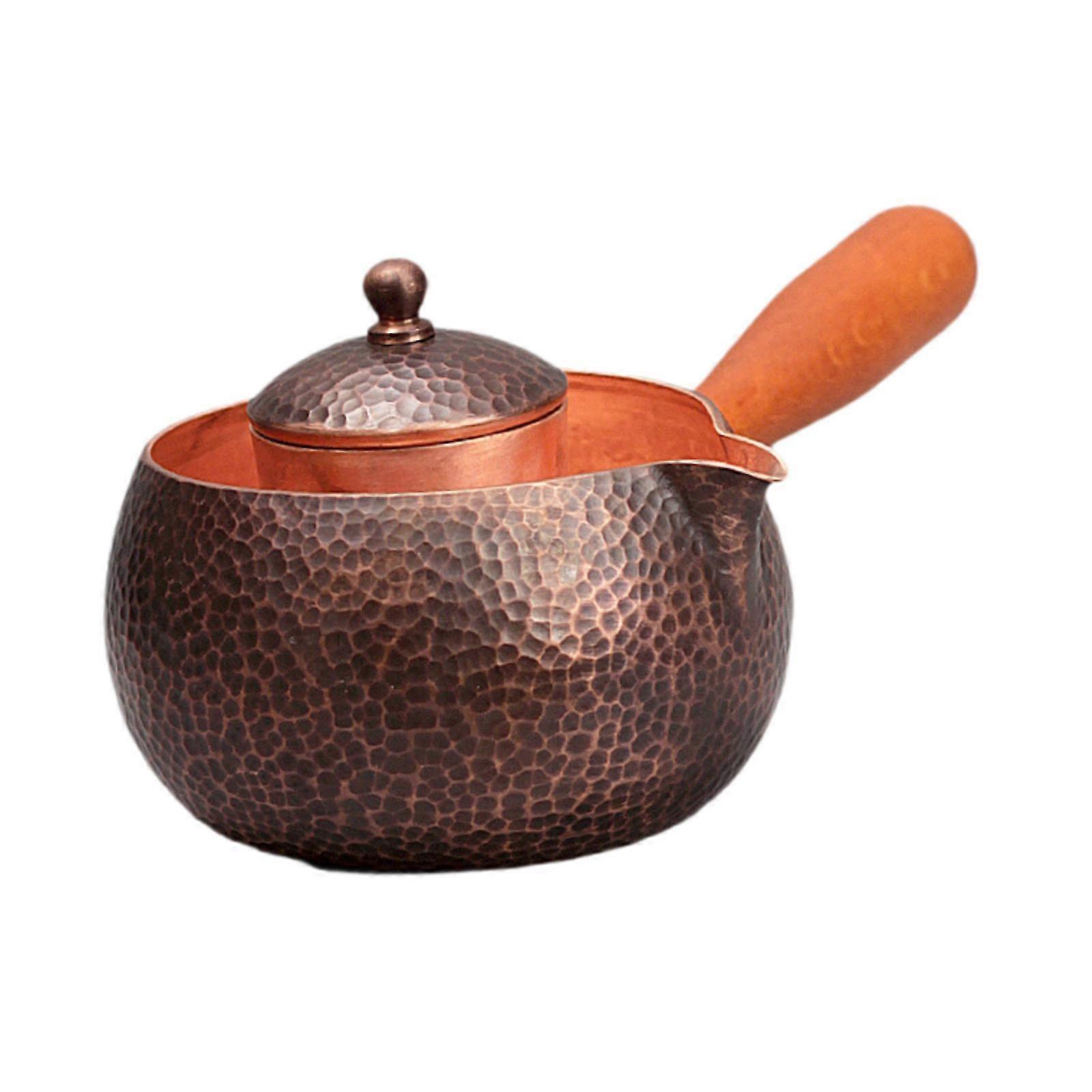 Copper Tea Kettle Thick Tea Set Accessory with Infuser for Home Office Party