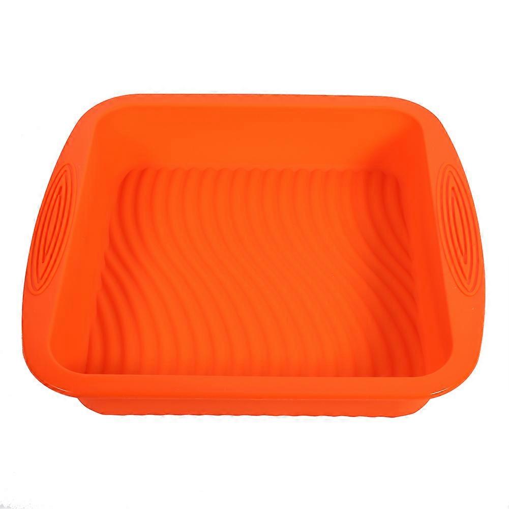 Rectangle Shape Silicone Bread Cake Mold NOn Stick Bakeware Baking Pan Mould DIY (Purple)