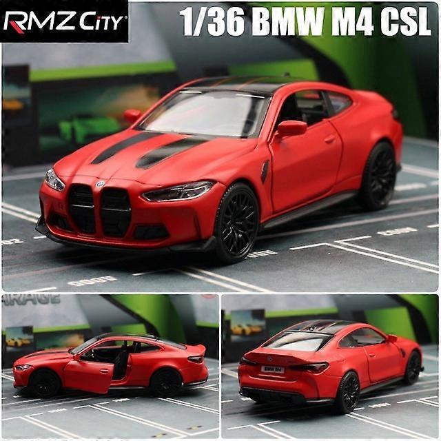 1/36 M4 CSL G82 Sedan Toy Car Miniature Model RMZ CiTY Free Wheels Pull Back Diecast Alloy Collection Gift For Children Boy