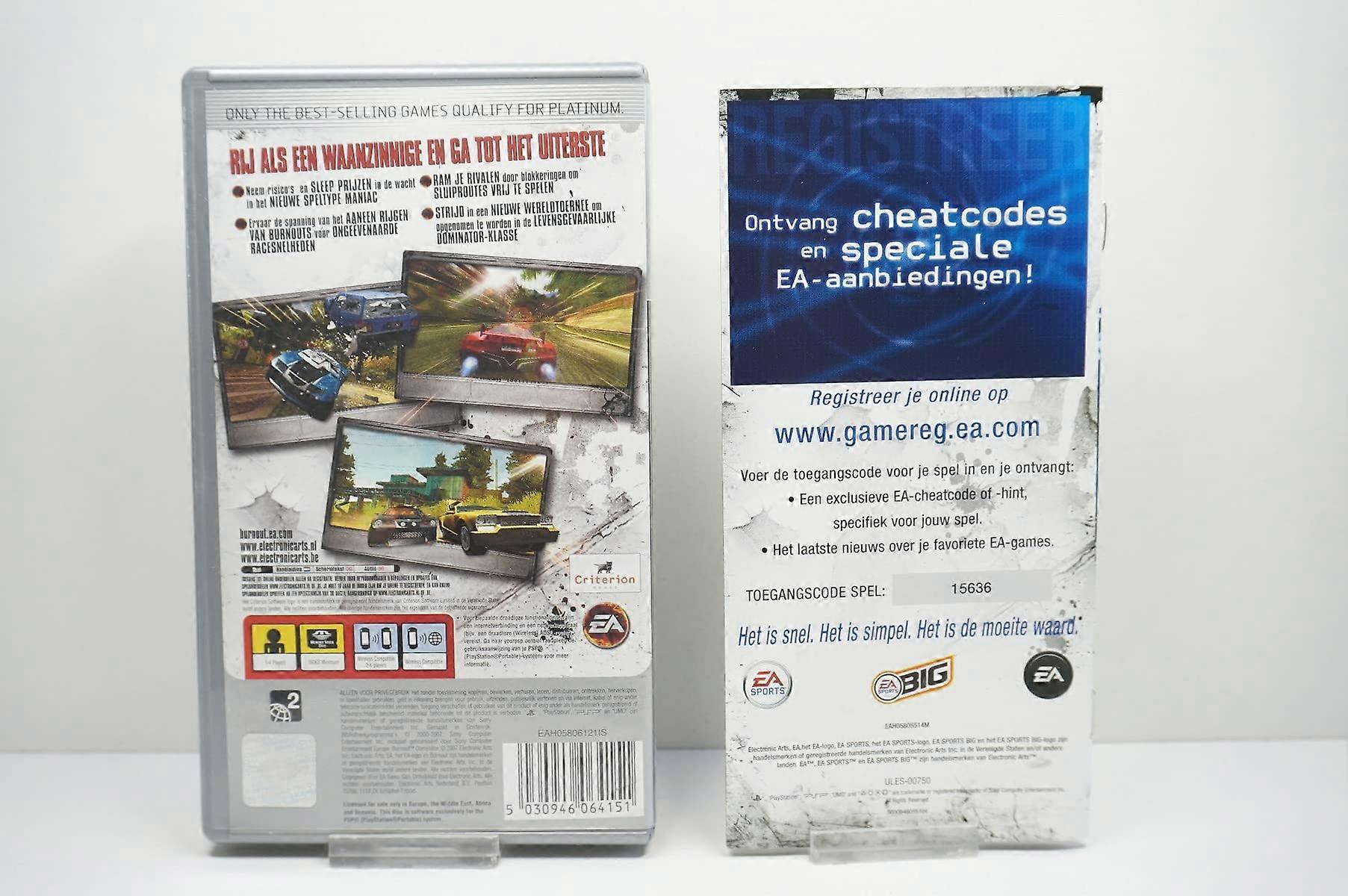 Burnout Dominator Platinum [PSP] - PAL - New & Sealed