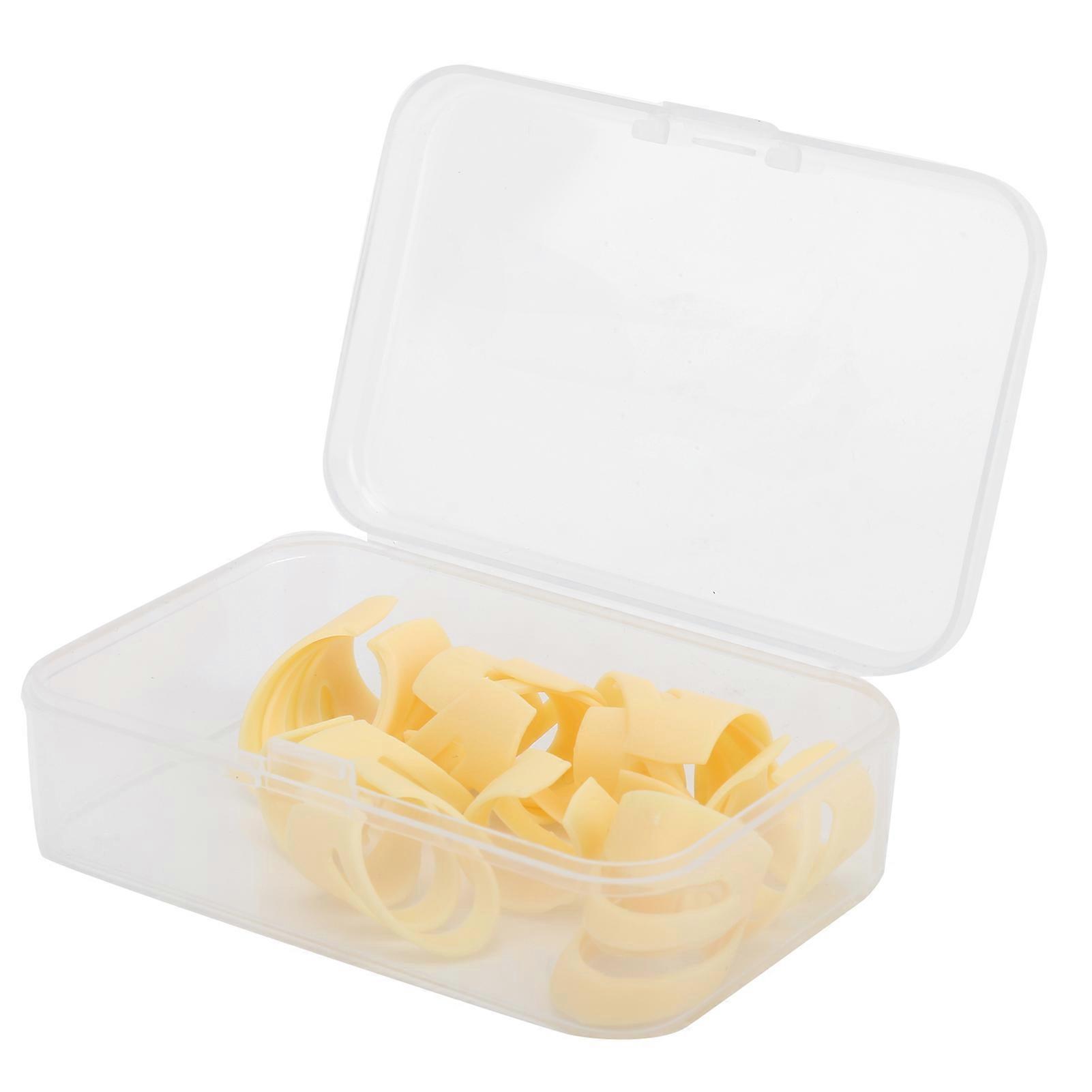 12 Pcs Doigt Médiator Guitare Fingertip Protecteurs Pouce Index Cordes Instrument Fitting(4L + 8M)