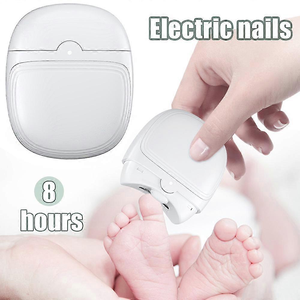 Electric Automatic Nail Clipper with Light, Nail Clipper and Grinder 2 in 1, Rechargeable Safety Nail Trimmer for Adults Kids