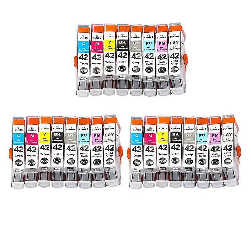 unique 1/2/3set compatible Ink Cartridge For canon CLI42 CLI 42 CLI-42 For Canon PIXMA Pro-100 Printer INK cartridges Pro100 PRO100