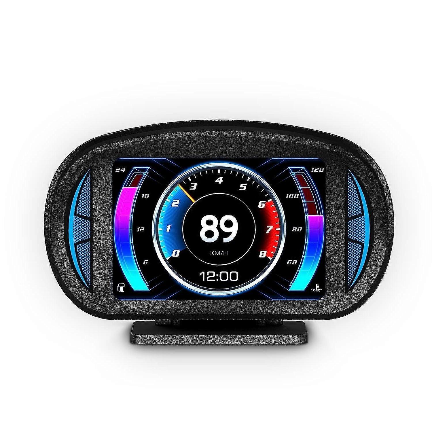 OBD2 Gauge Display P2 Hud Digital Hastighetsmätare Display Speed