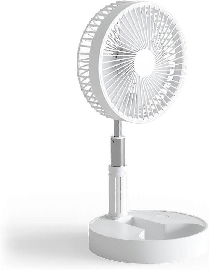 Nirvana Mini Desktop USB 7200 mAh Battery Fan Rechargeable Battery Desk 4 Adjustable Speed Levels Stand Fan