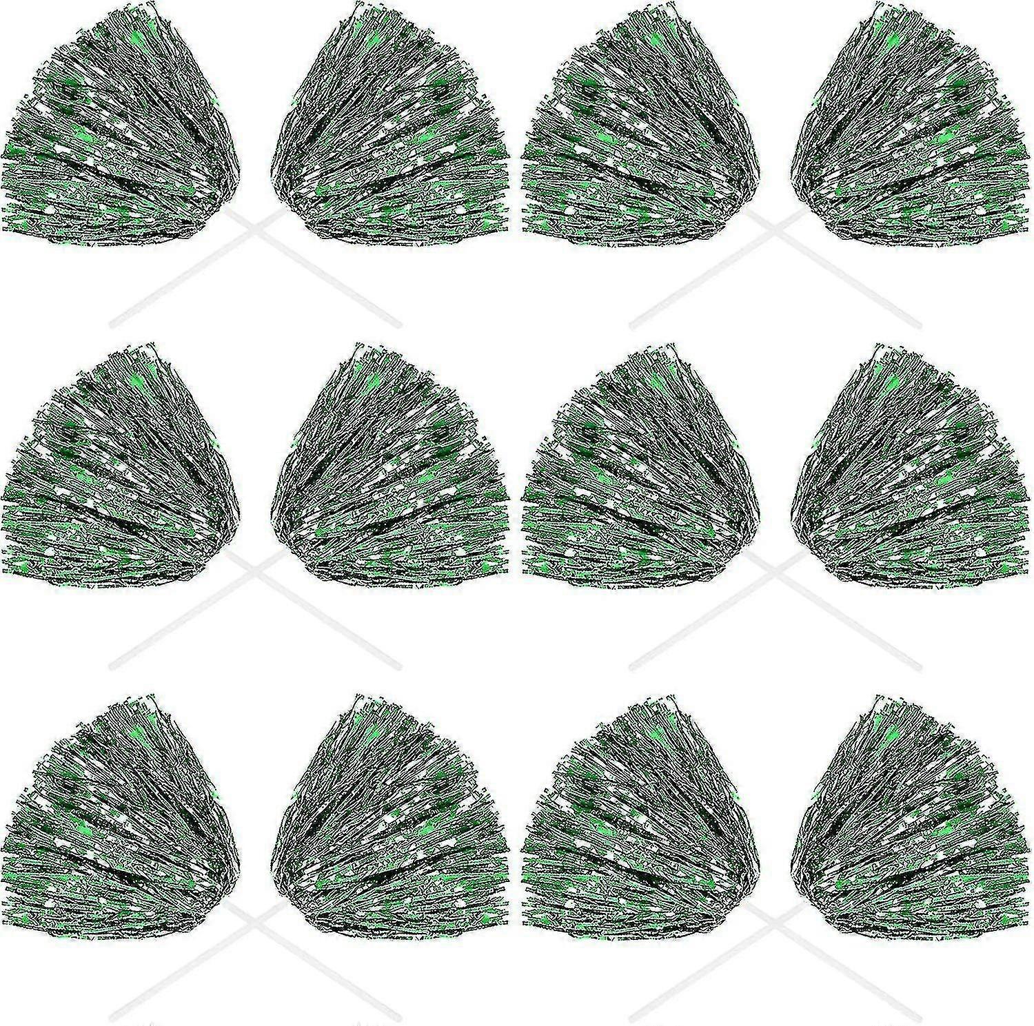 24 Pack Cheerleading Pom Pom 12 polegadas Cheerleader Pom Poms com Baton-Good