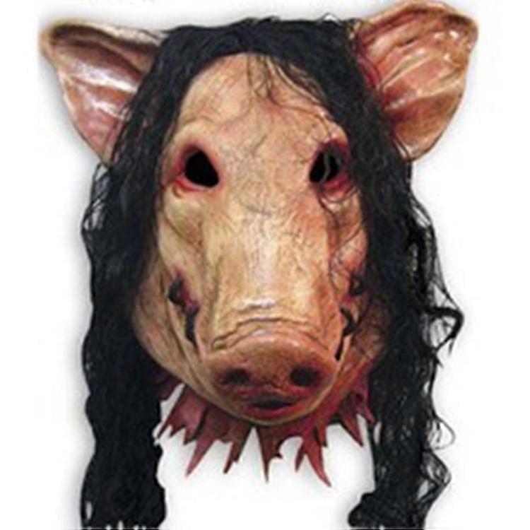 halloween hår gris mask