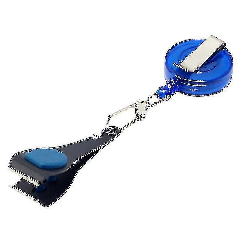 Fishing Line Cutter - Rustproof Clipper Nipper - Portable Fish Line Clipper For Outdoor Fishing (1pc, Blue).