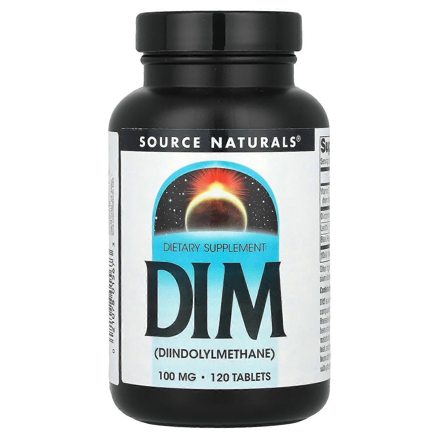 Source Naturals, DIM (Diindolylmethane), 100 mg, 120 Tablets