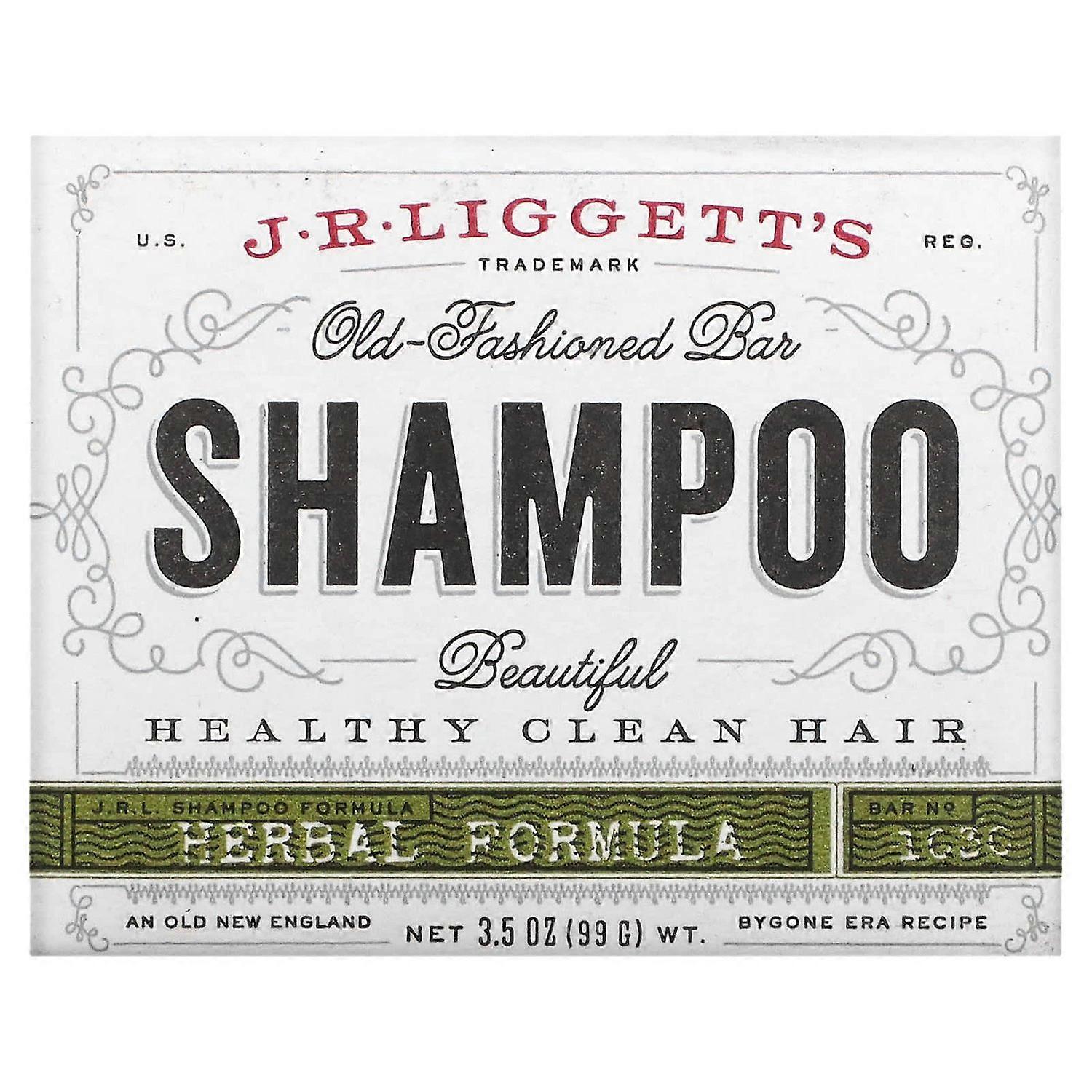 J.R. Liggett's, Old Fashioned Shampoo Bar, Herbal Formula, 3.5 oz (99 g)