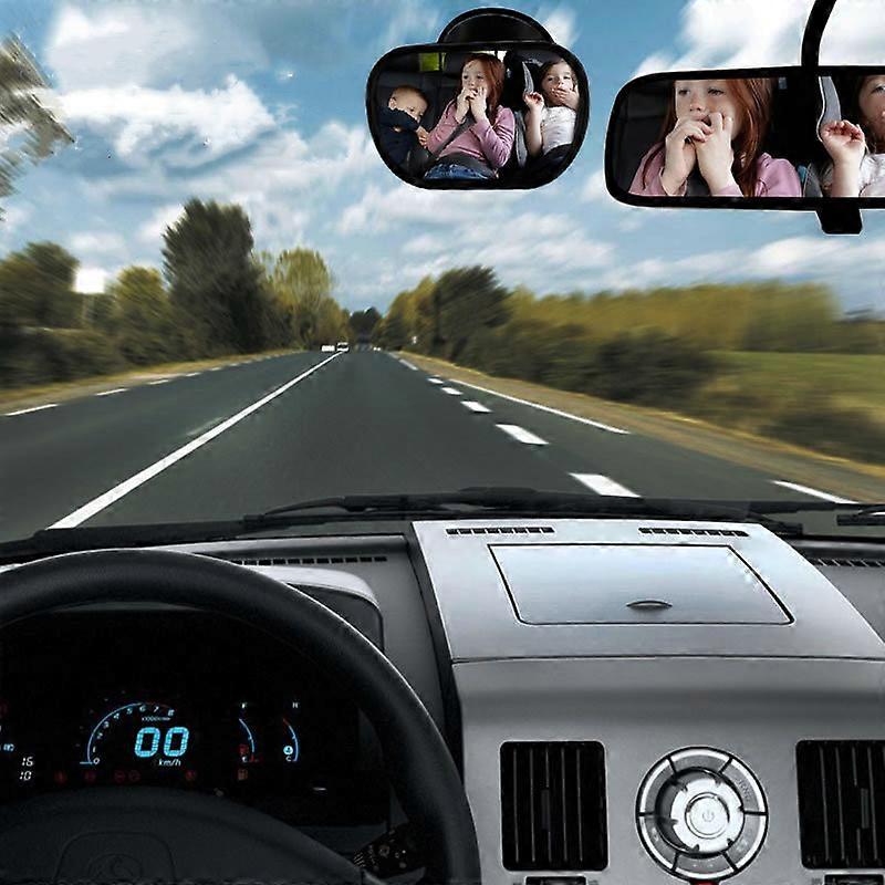 Interior car instructor adjustable for baby, rear seat, baby safety view, suction cup mirror, rear view, convex mirror