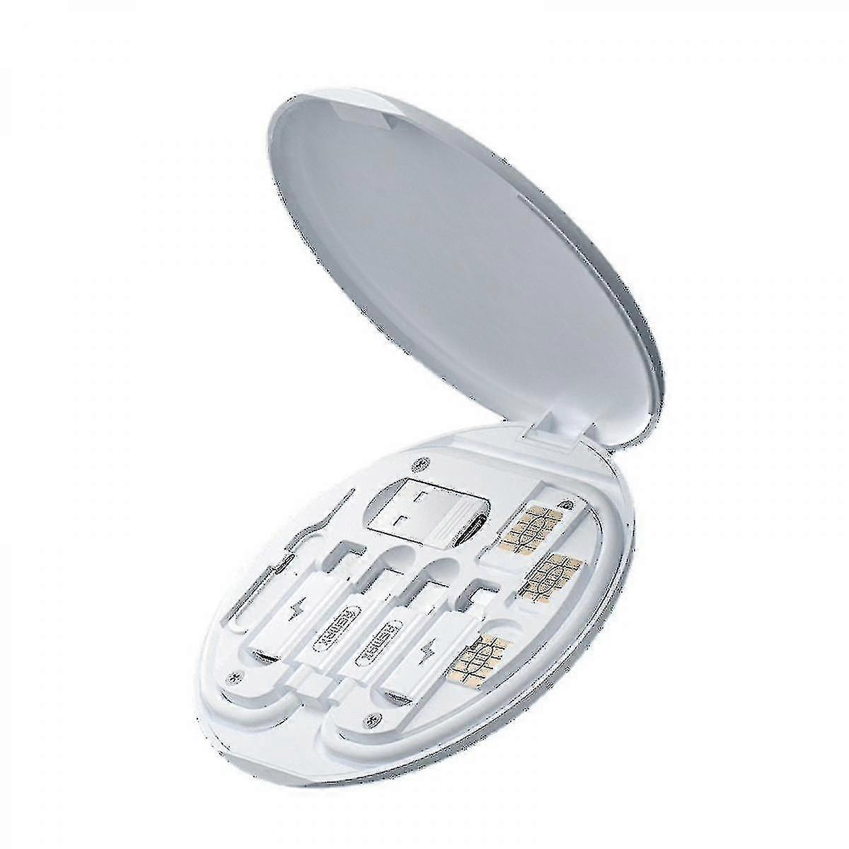 Usb Adapter Cable Conversion Storage Box, Multi Type Charging Line Convertor Lightning Type C Micro Data Transfer Tool