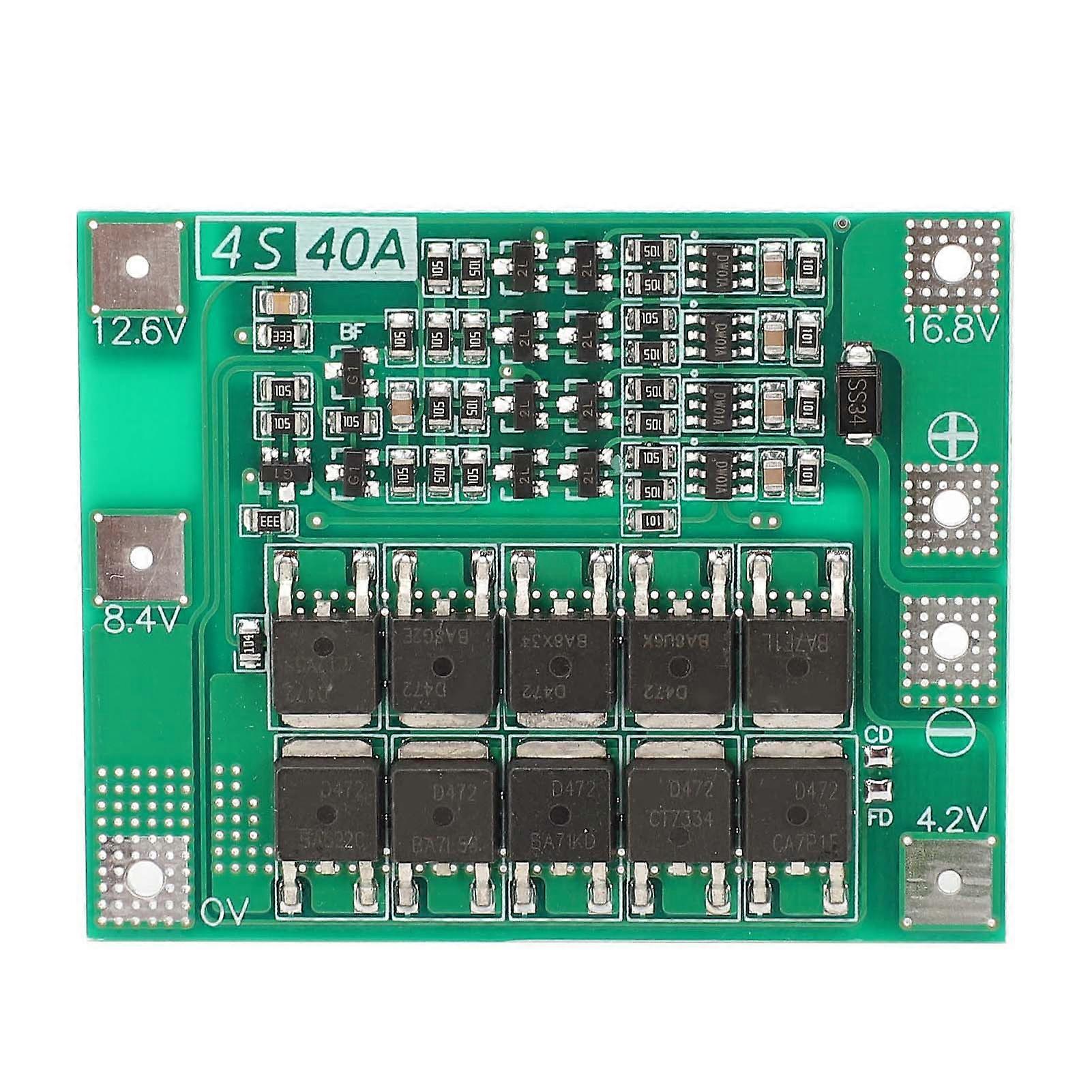 4-String Li ion Protection Board 40A DC 16.8V Lithium Battery Protection Module Enhance Version