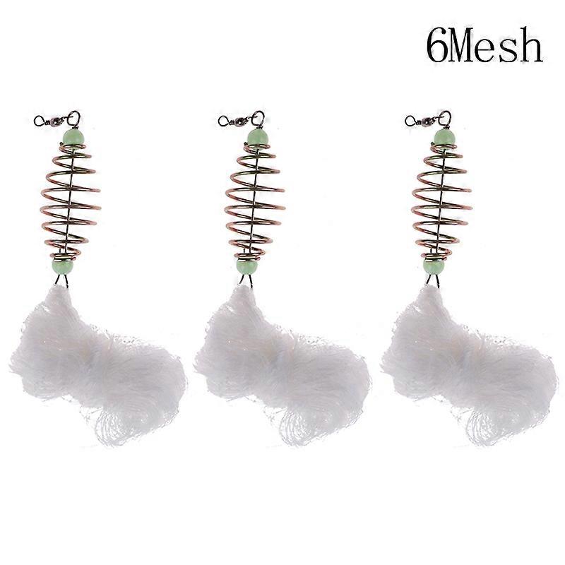 3Pcs Multi Size Fishing Net Trap Mesh With Luminous Bead Copper Spring Netting