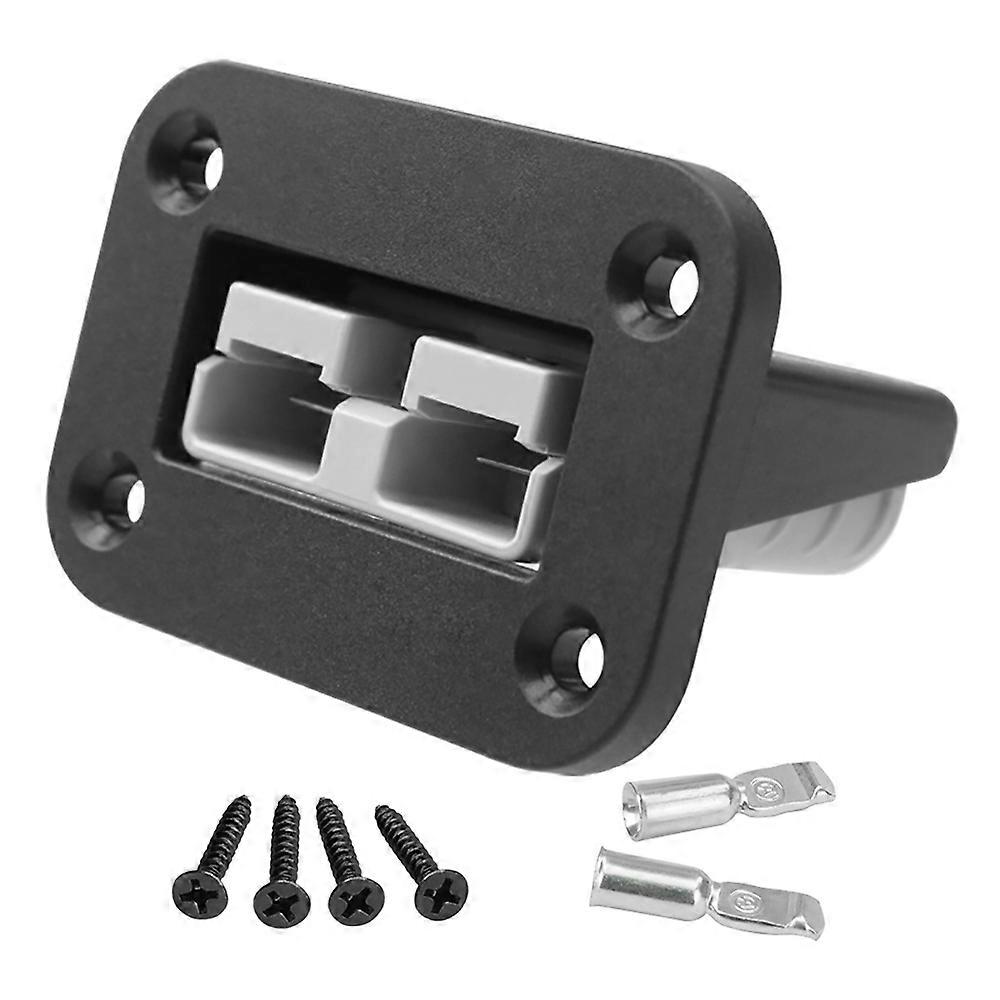 Flush Mount 50 Amp for Anderson Plug Mounting Bracket Panel Cover for Caravan Truck Boat