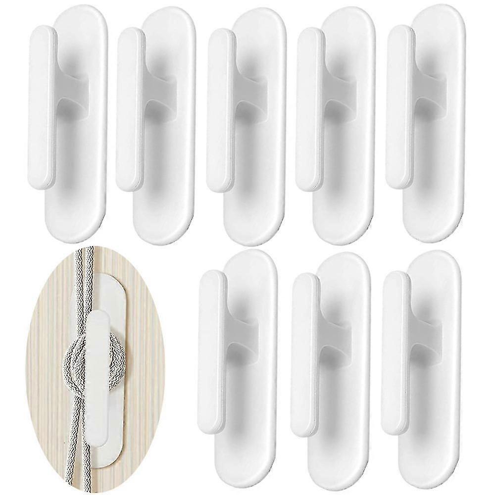 Yaju Blind Cord Twister, Safety Blind Cord Hooks, Adhesive Blind Cord Holder, Window Blinds String Holder(8pcs, White)