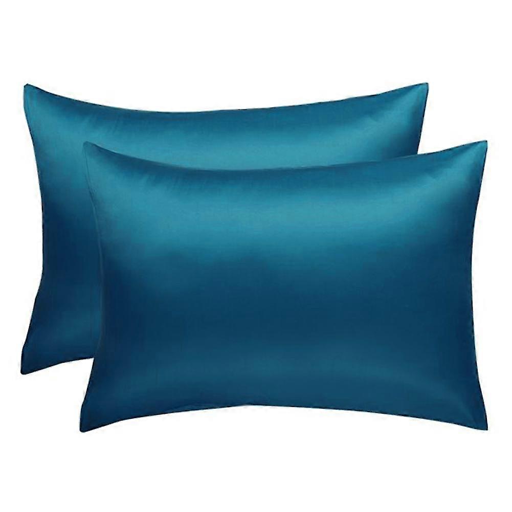 1pair/pack Bedroom Decor Solid Pillow Case Comfortable Bedding Silky Smooth Home