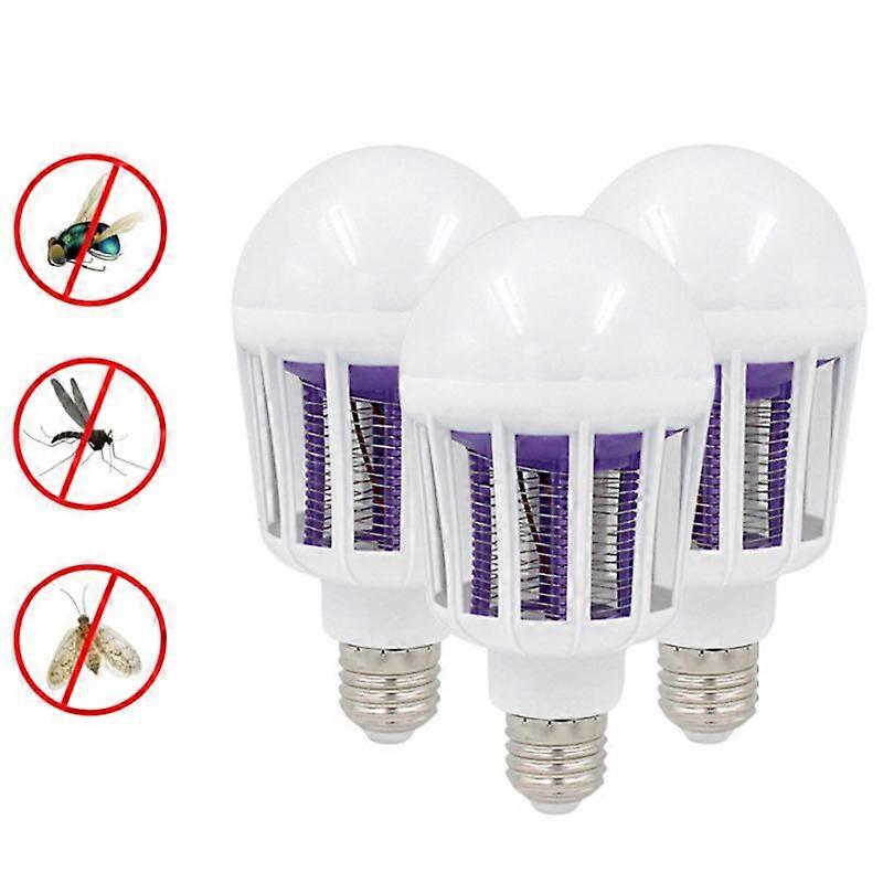 220v Led Mosquito Killer Bulb E27 Led Bulb for Home Lighting Bug Zapper Trap Lamp Insect Anti Mosquito Repeller Light 3x