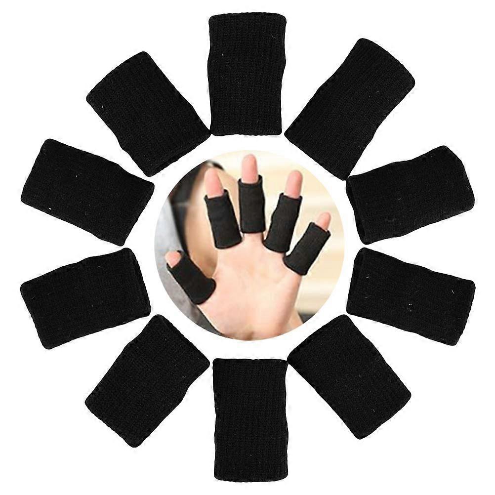 10 Pieces Finger Sleeves, Finger Protective Cover for Sport, Elastic Finger Guard Support, Stretchy