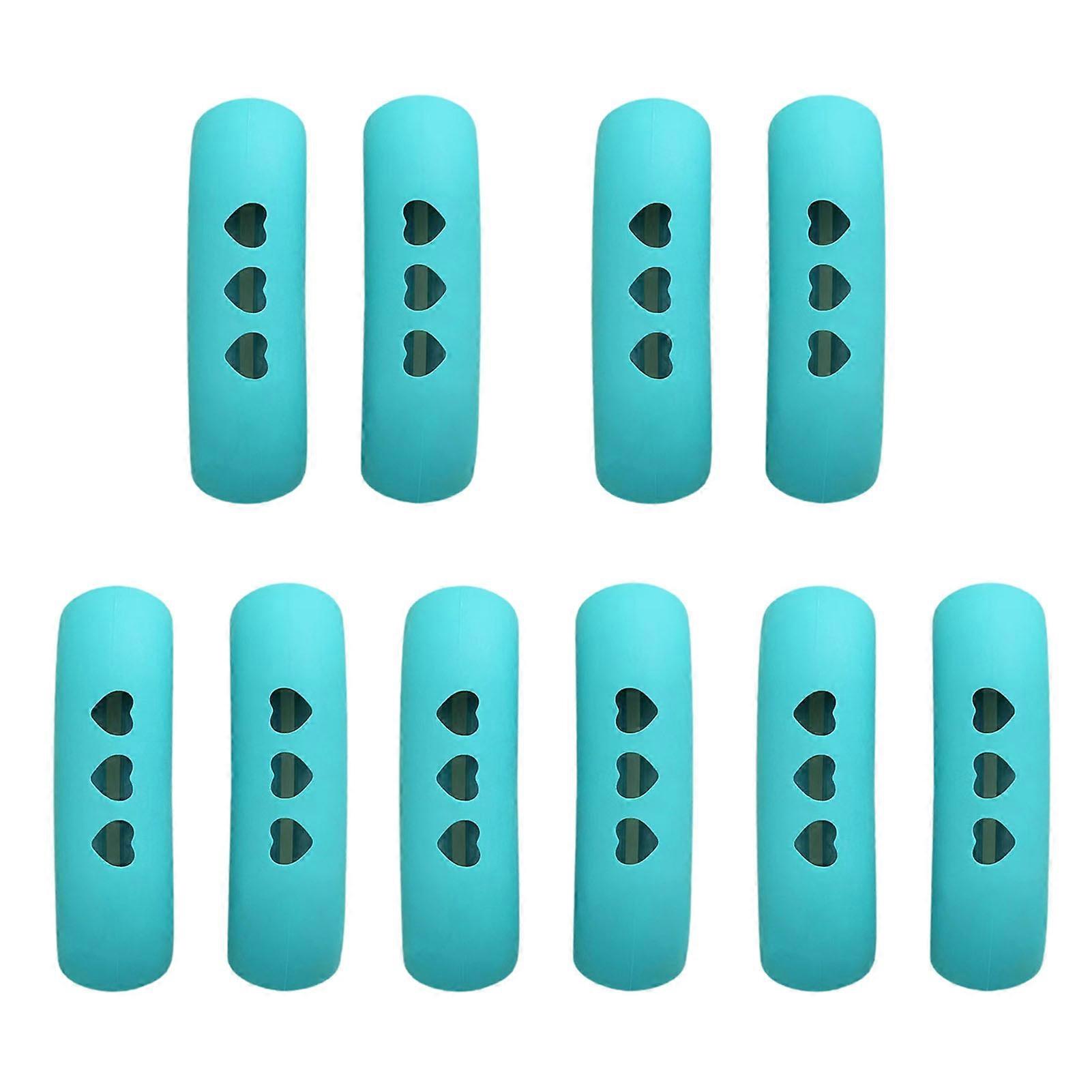5 Pairs Pan Handle Covers Reusable Convenient High Temperature Resistance Scald Resistant Solid Color Pot Hot Handle Holders Kitchen Gadgets KAESI