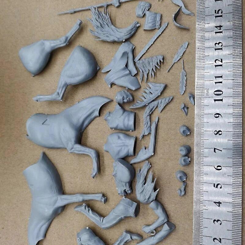 Ινδική πολεμική ρητίνη Σχήμα 1/24 Κλίμακα 75mm Συναρμολογημένο κιτ μοντέλου Μη συναρμολογημένο διόραμα Άβαφα ειδώλια Παιχνίδια χόμπι