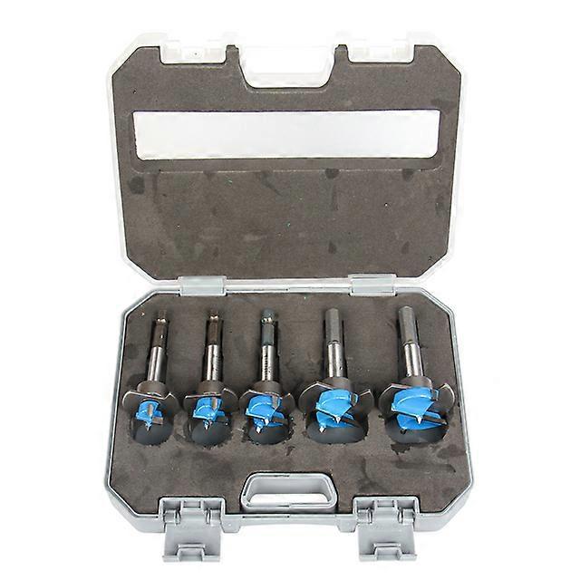 5PCS/SET 15-35mm Adjustable Positioning Woodworking tools drill bits Hole Saw Set Hard Alloy Forstner Drill DIY