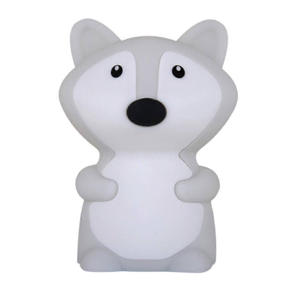 Creative Gift Fox Silicone Light Atmosphere Usb Charging Colorful Lights Battery