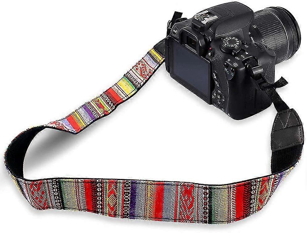 Retro Adjustable Camera Strap Shoulder Strap Is Suitable For Slr Cameras (1 Piece, colorful)