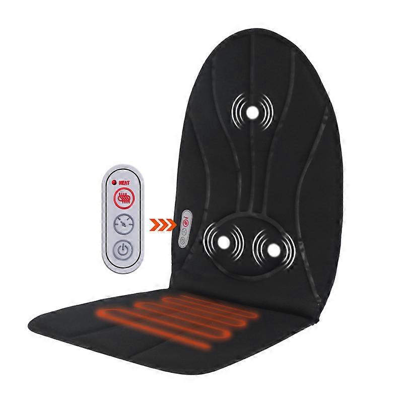 KLASVSA חשמלי גב מעסה כיסא עיסוי כרית חימום ויברטור רכב משרד ביתי מותני צוואר מזרן הקלה על כאבים