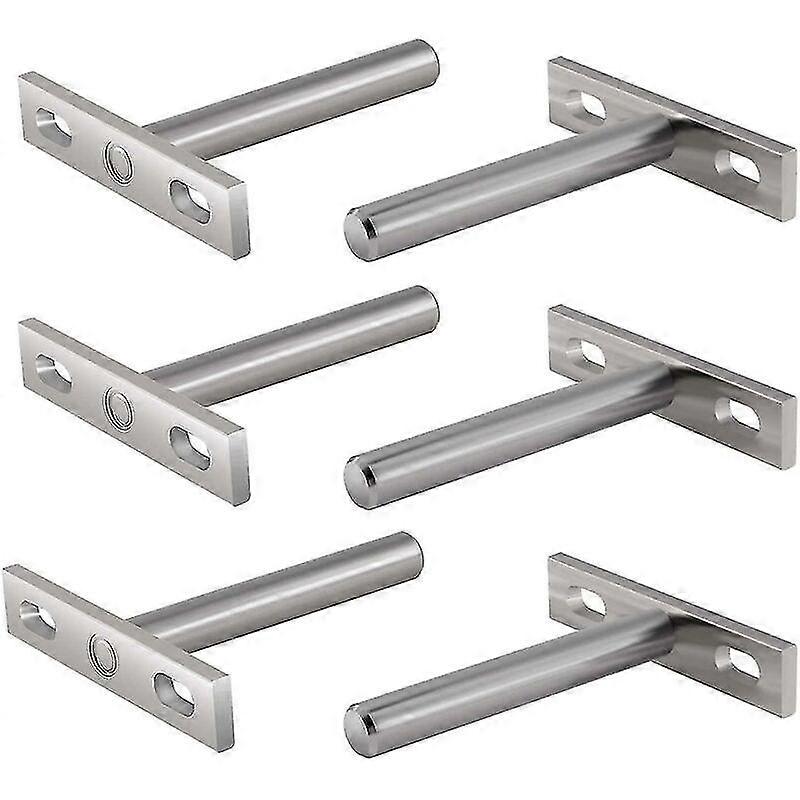 Floating Shelf Metal Bracket, 3 Inch Concealed Mounting Bracket Wall Mount Floating Shelf Concealed Bracket