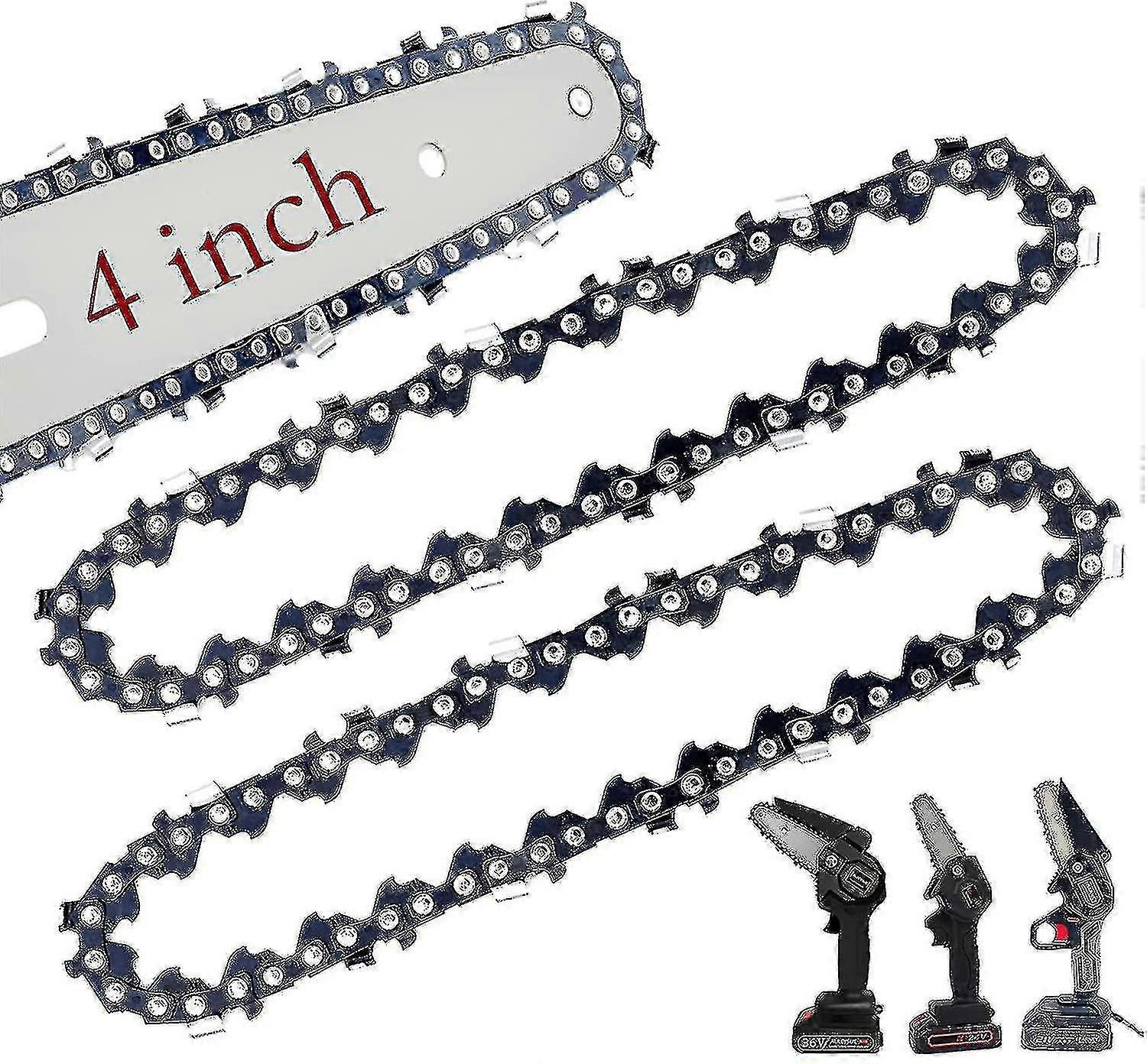 2 Packs Mini Chainsaw Chain, 4 Inch Replacement Chains Best Seller