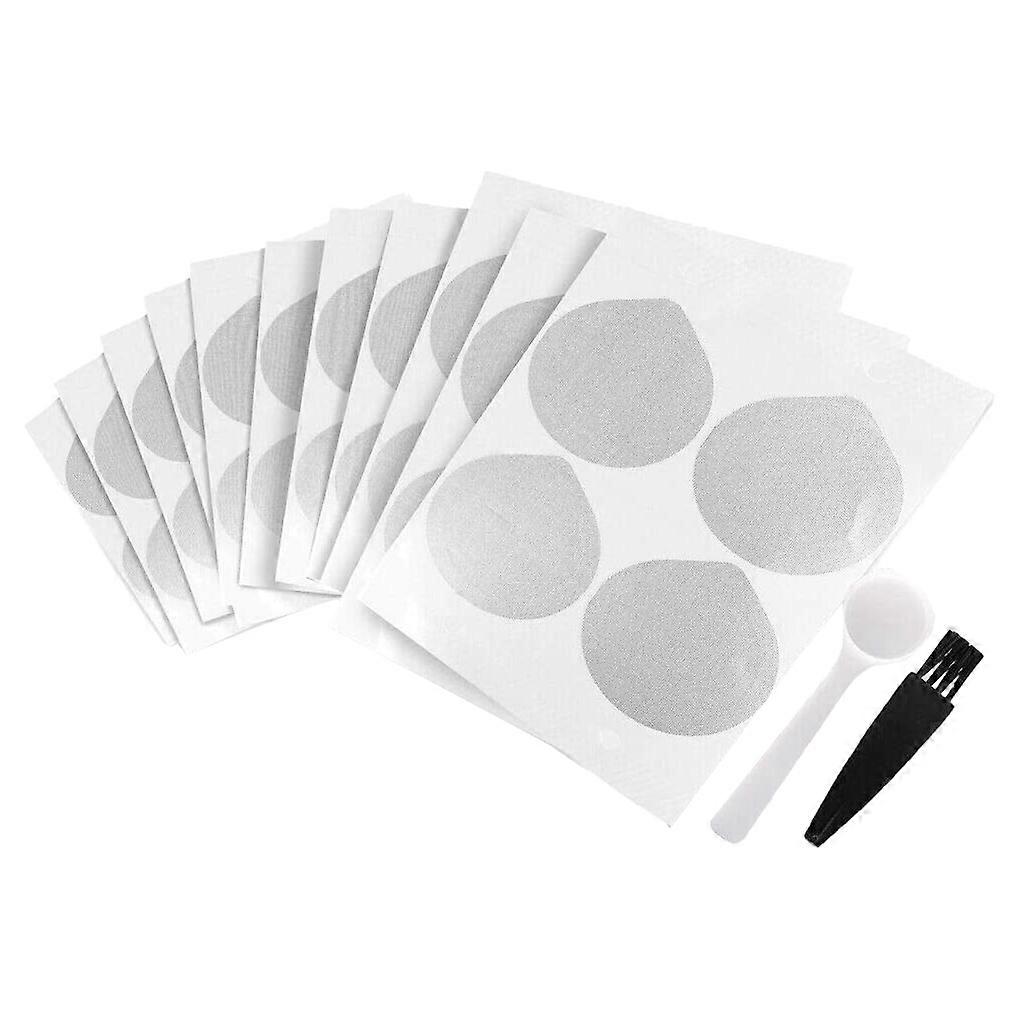 100個アルミホイル蓋アルミ蓋シールOriginalLineカプセル用ホイル蓋スプーンブラシ付きコーヒーポッド