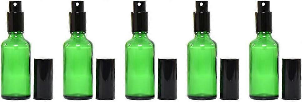 10 Pack Spray Bottles 5ML Green Glass Spray Bottles Mini Fine Mist Spray Mini Fine Mist Atomizer for Essential Oils, Cleansing & Aromatherapy