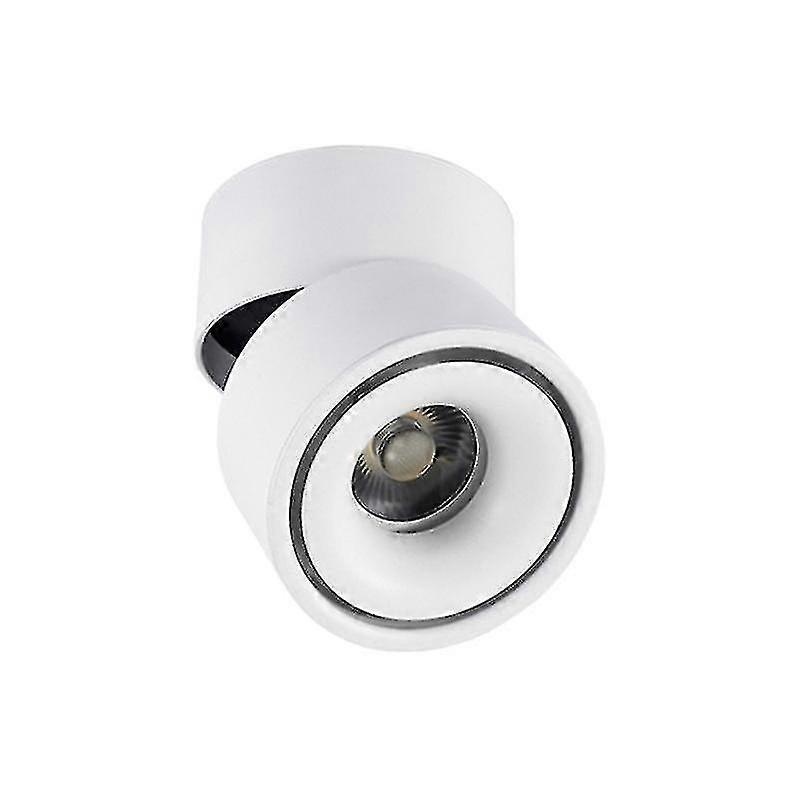1pc Led Ceiling Spotlight 360 Adjustable Downlight Surface Mounted 10w Warm White Cold White