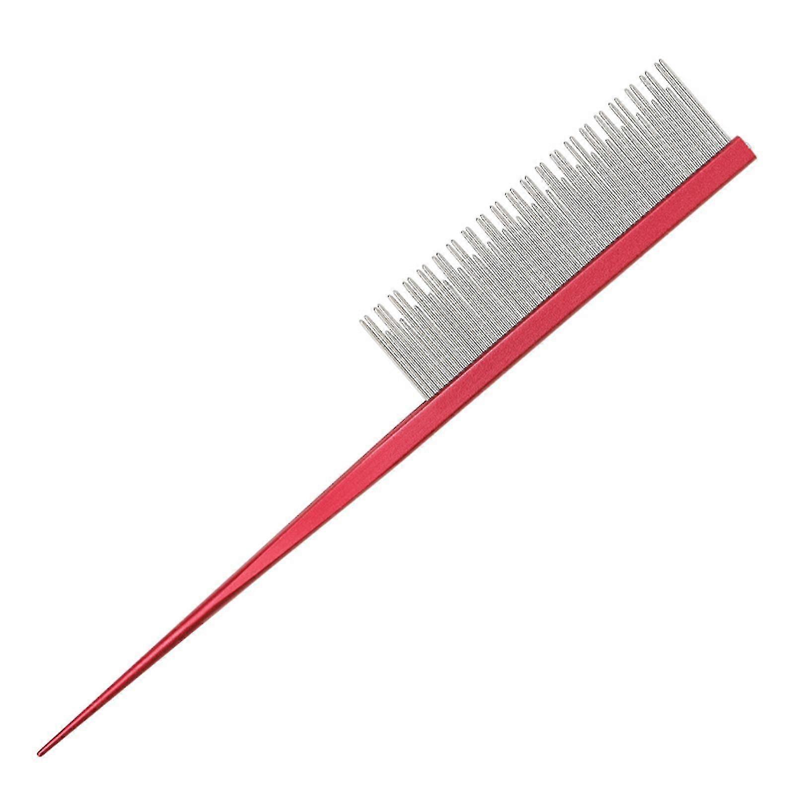 Pet Grooming Comb Rounded Teeth Tangles Removing Tip Tail Design Dual-use Long And Short Teeth Pet Hair Comb For Dogs Cats