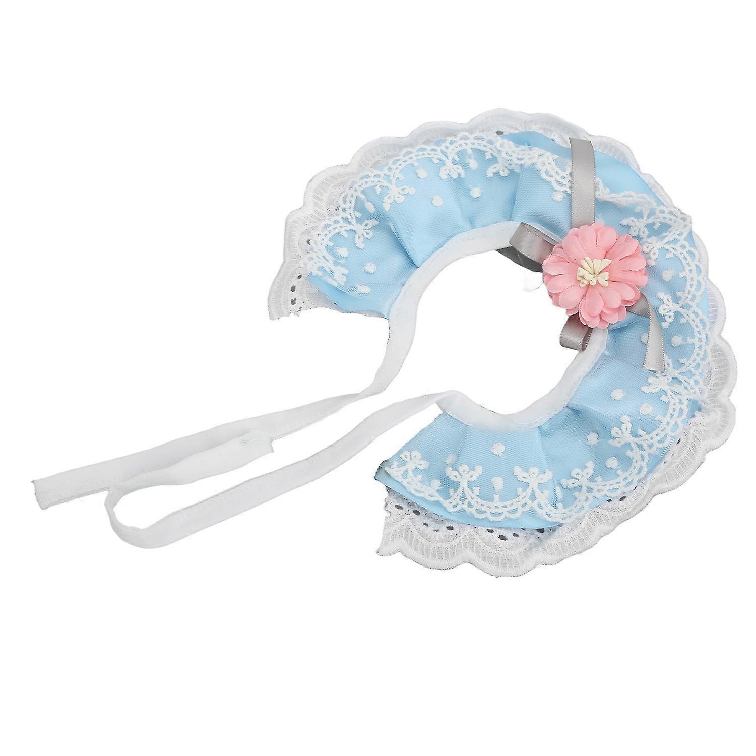 Cat Lace Scarf Breathable Soft and Comfortable Cute Lace Princess Pet Saliva Towel for Small Medium