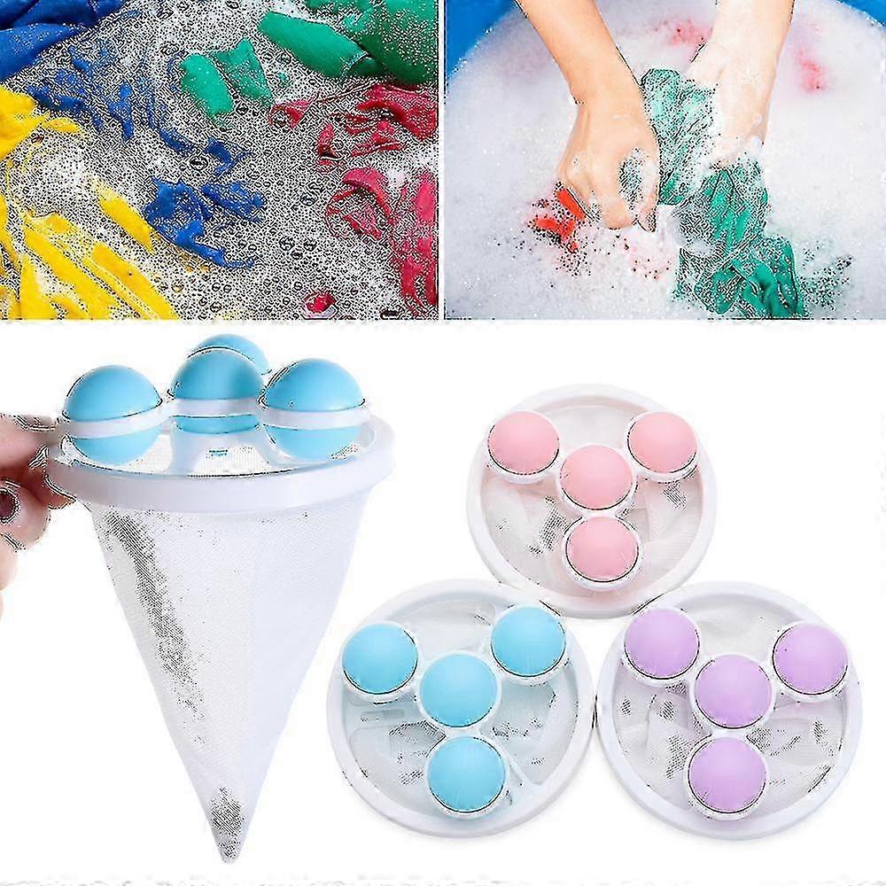 Piège à charpie de machine à laver 3 pièces, piège à filtre à charpie de machine à laver, dissolvant de filet à charpie flottant pour animaux de compagnie - MXBC