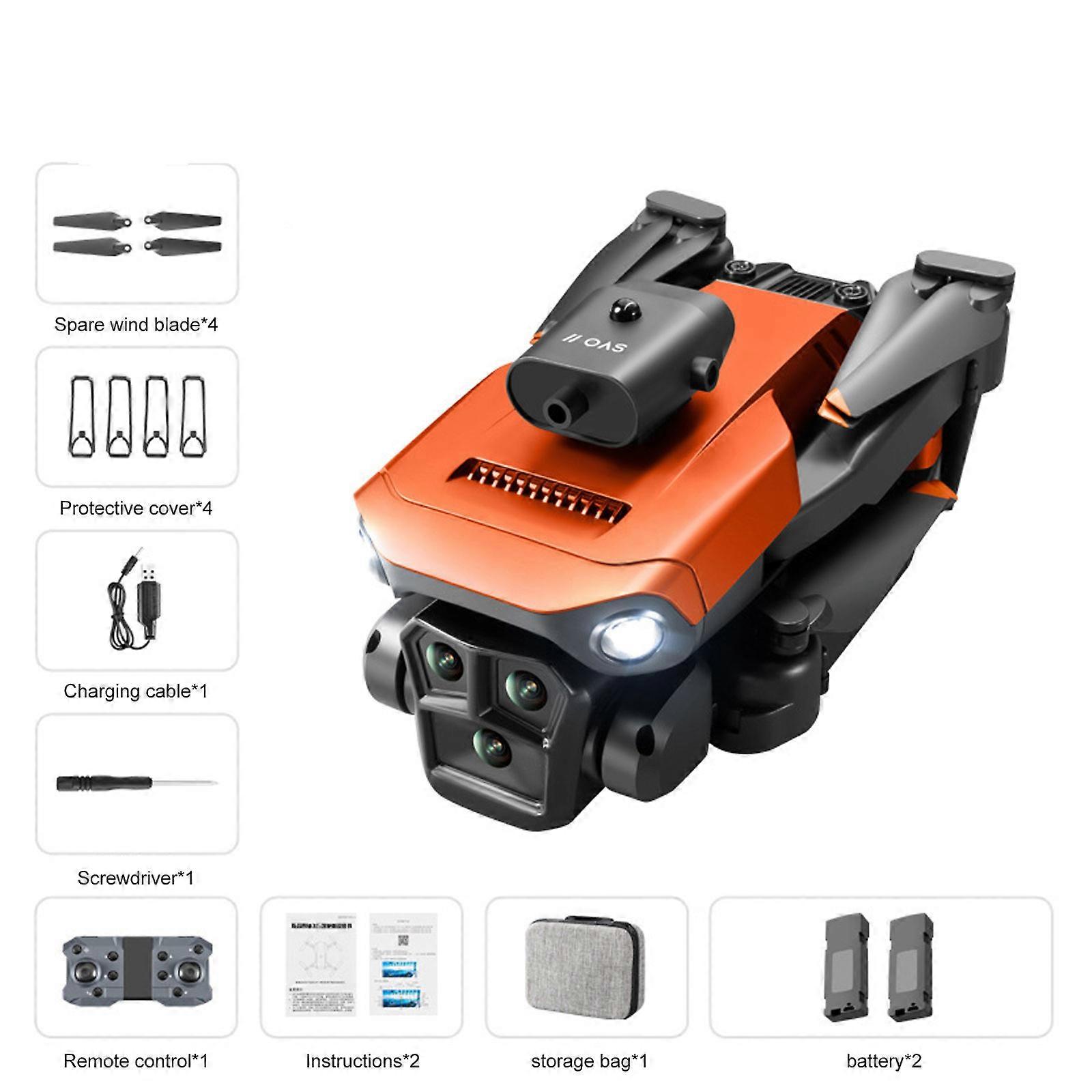 K6Max Mini Drone 4K Professinal Three Cameras Wide Angle Optical Flow Locali