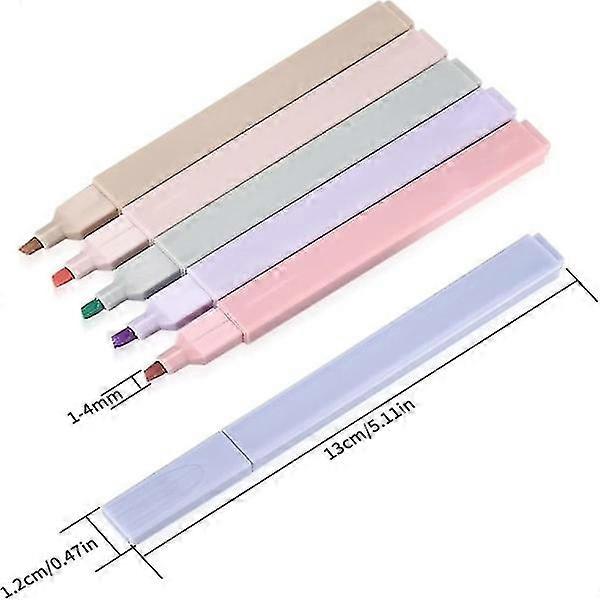 6 pastel highlighters Highlighters 1 1