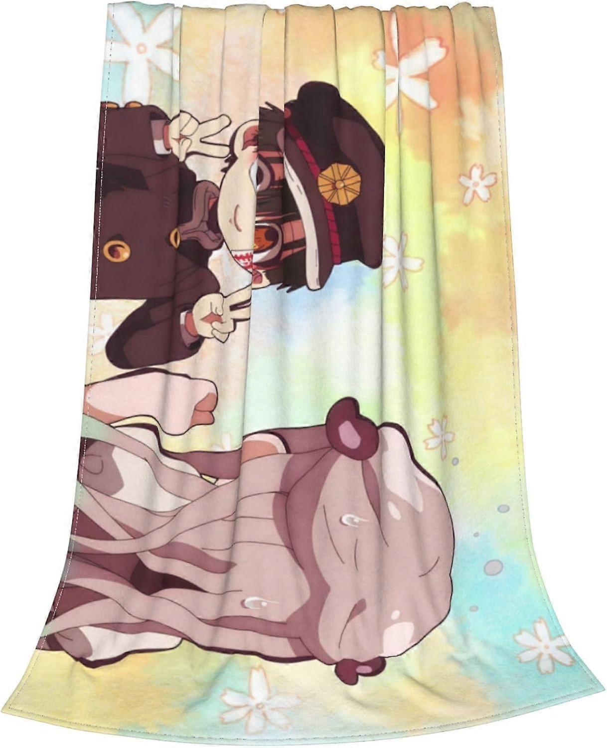 أنيمي المرحاض ملزمة Hanako Kun بطانية خفيفة الوزن لينة رمي بطانية جميع الفصول بطانيات الفانيلا لغرفة النوم أريكة ديكور المنزل