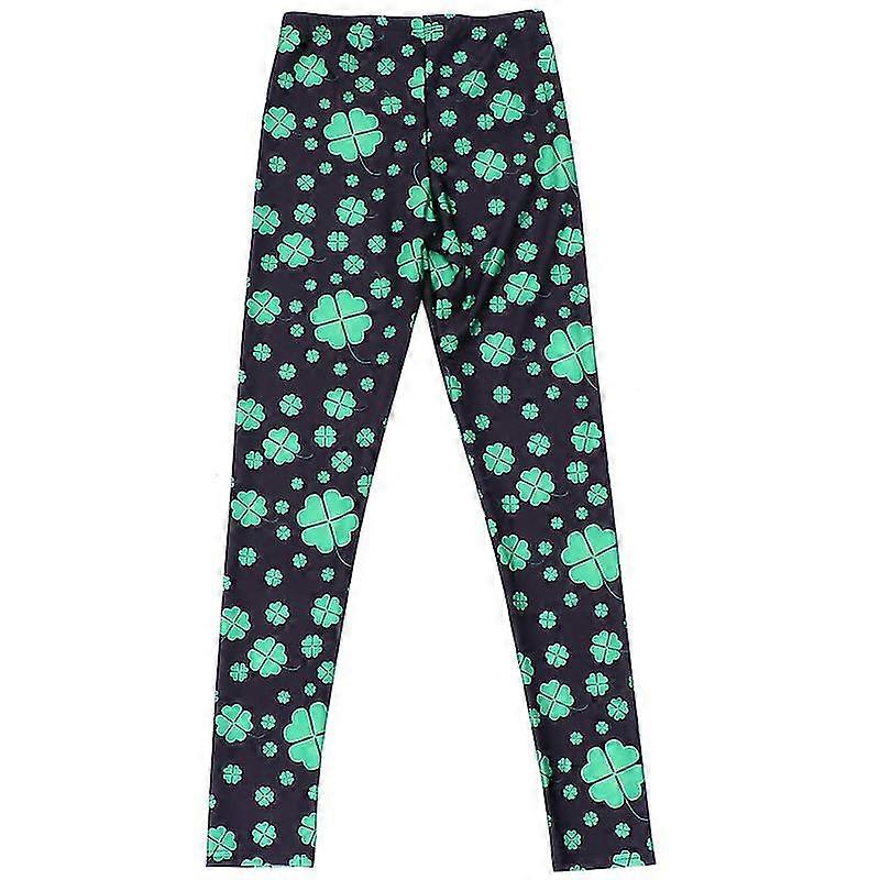 1pair Four-leaf Clover Pants-c