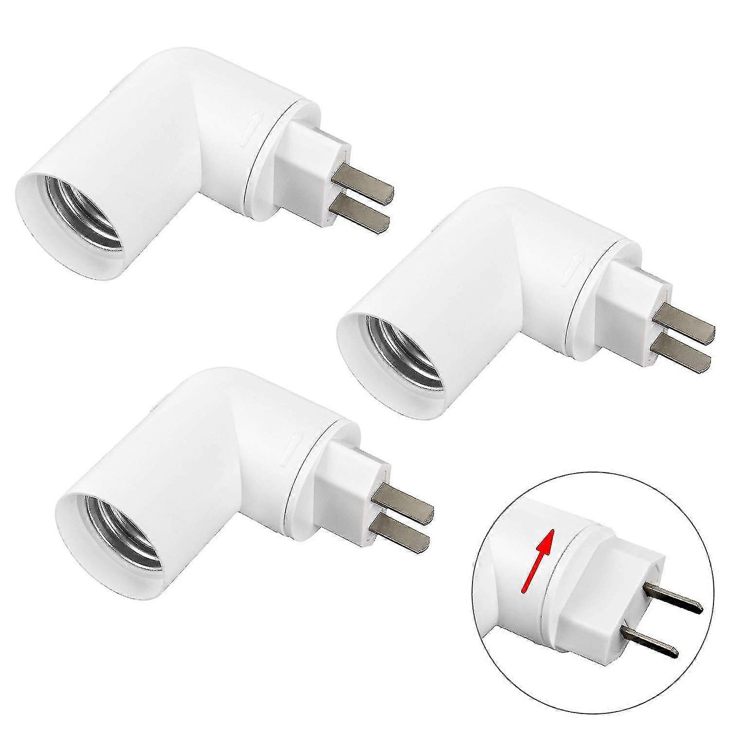 4 Pack E26/ E27 Light Sockets With Switch, Standard Us Maximum Wattage 60w, 180 Degree Rotation/bl